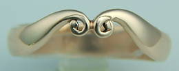 R249 Rose gold Koru band